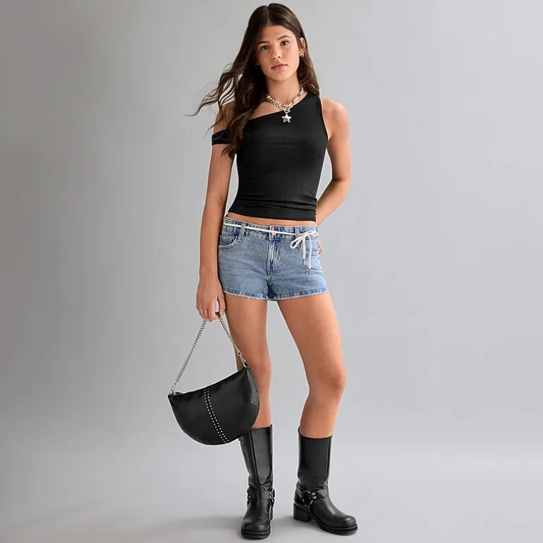 Arizona Womens 2 1/2" Low Rise Juniors Denim Short