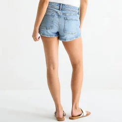 Arizona Womens 2 1/2" Low Rise Juniors Denim Short