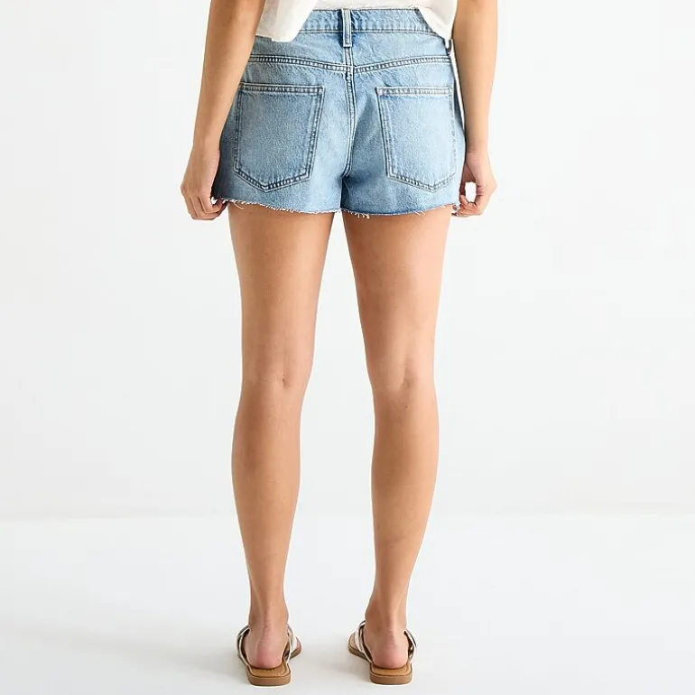 Arizona Womens 2" Low Rise Juniors Denim Short