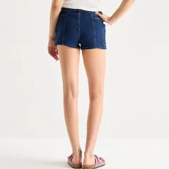 Arizona Womens 2 1/2" Low Rise Juniors Plus Denim Short