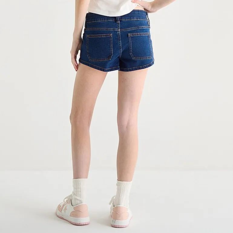Arizona Womens 2 1/2" Low Rise Juniors Micro Denim Short