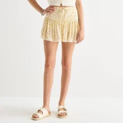Arizona Womens Mid Rise Juniors Skort