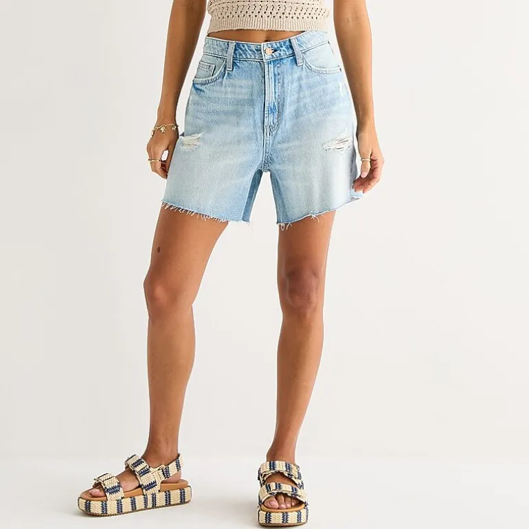 Arizona Womens 5" Mid Rise Juniors Denim Short