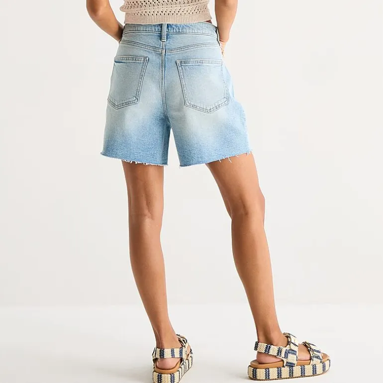 Arizona Womens 5" Mid Rise Juniors Denim Short