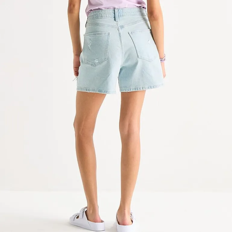 Arizona Womens 5" Mid Rise Juniors Denim Short