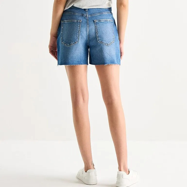 Arizona Womens 5" Mid Rise Juniors Denim Short
