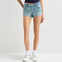 Arizona Womens 2 1/2" Mid Rise Juniors Denim Short