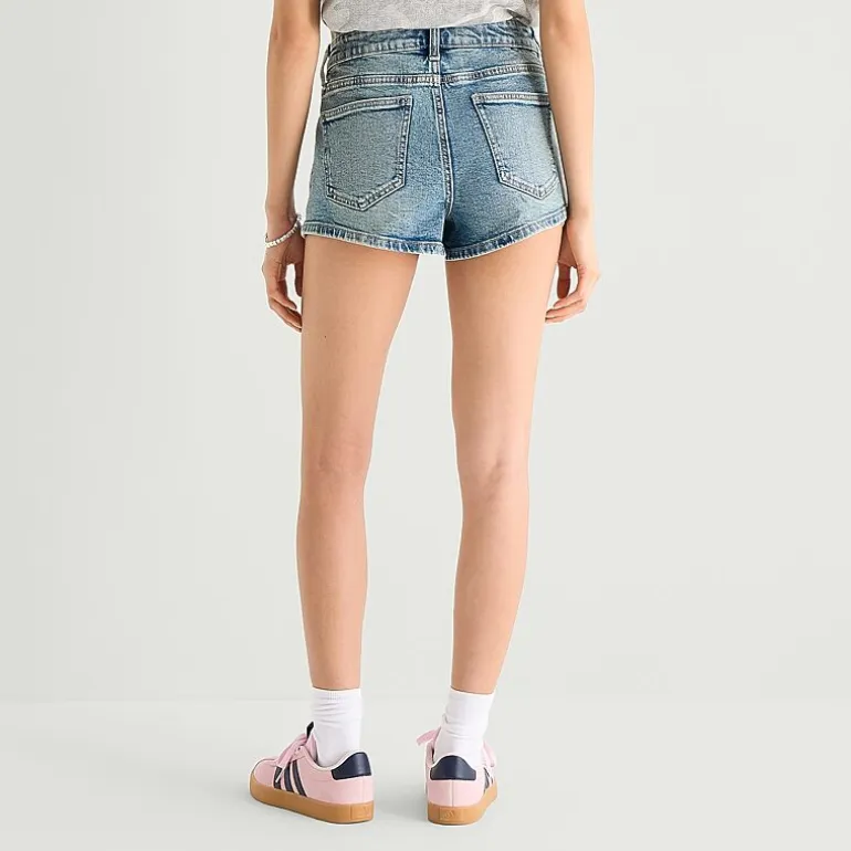 Arizona Womens 2 1/2" Mid Rise Juniors Denim Short