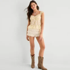Arizona Womens Mid Rise Juniors Pull-On Short