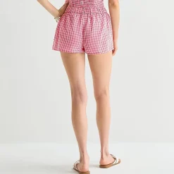 Arizona Womens Mid Rise Juniors Pull-On Short