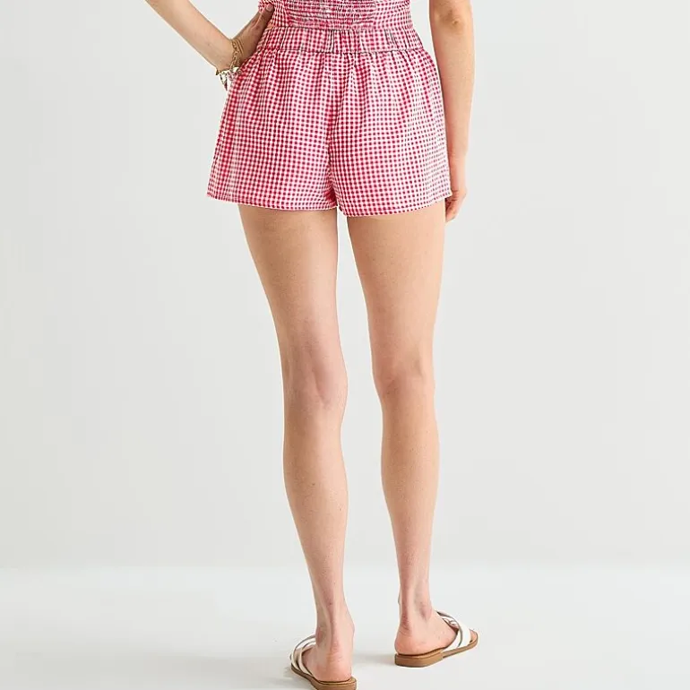 Arizona Womens Mid Rise Juniors Pull-On Short