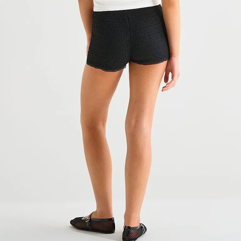 Arizona Womens Mid Rise Juniors Pull-On Short