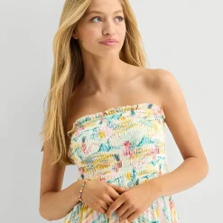 Arizona Womens Sleeveless Juniors Romper