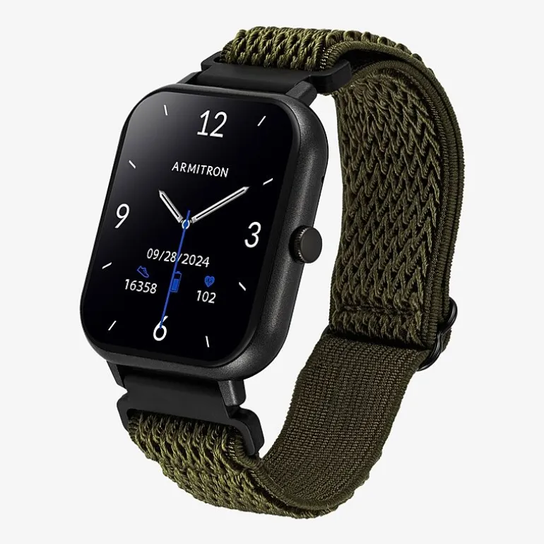 Armitron Connect Unisex Adult Chronograph Green Smart Watch 42-1018dggn