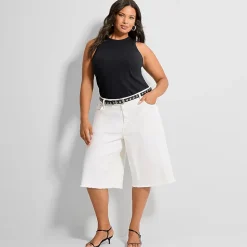 Ashley Graham Women's Plus Baggy Short