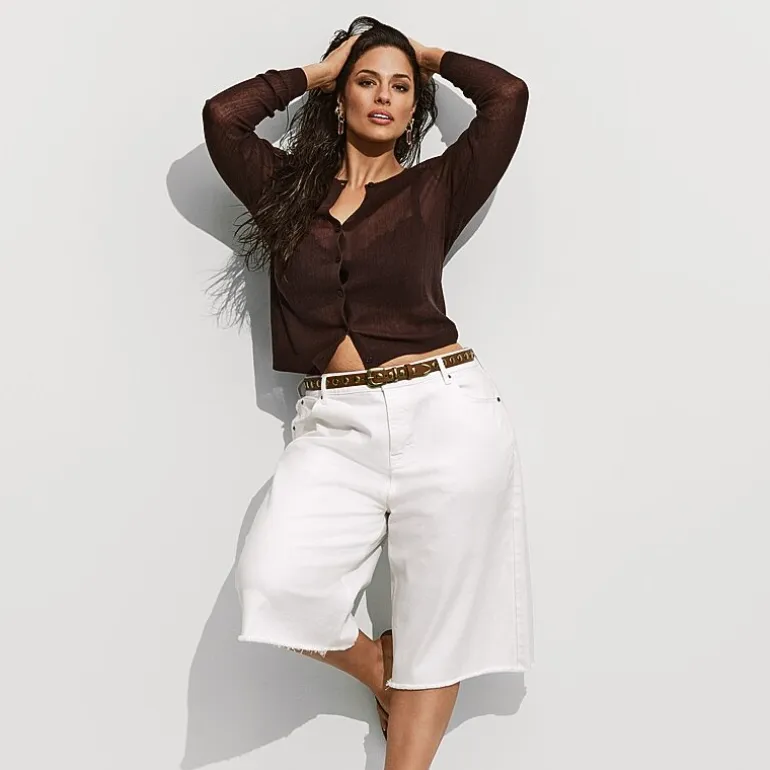 Ashley Graham Women's Plus Baggy Short