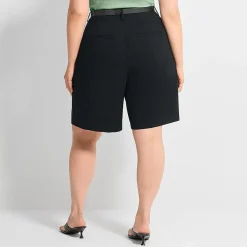 Ashley Graham Women's Plus Dressy Jort