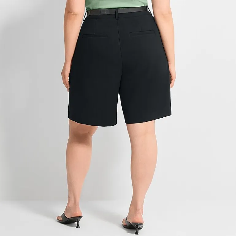 Ashley Graham Women's Plus Dressy Jort