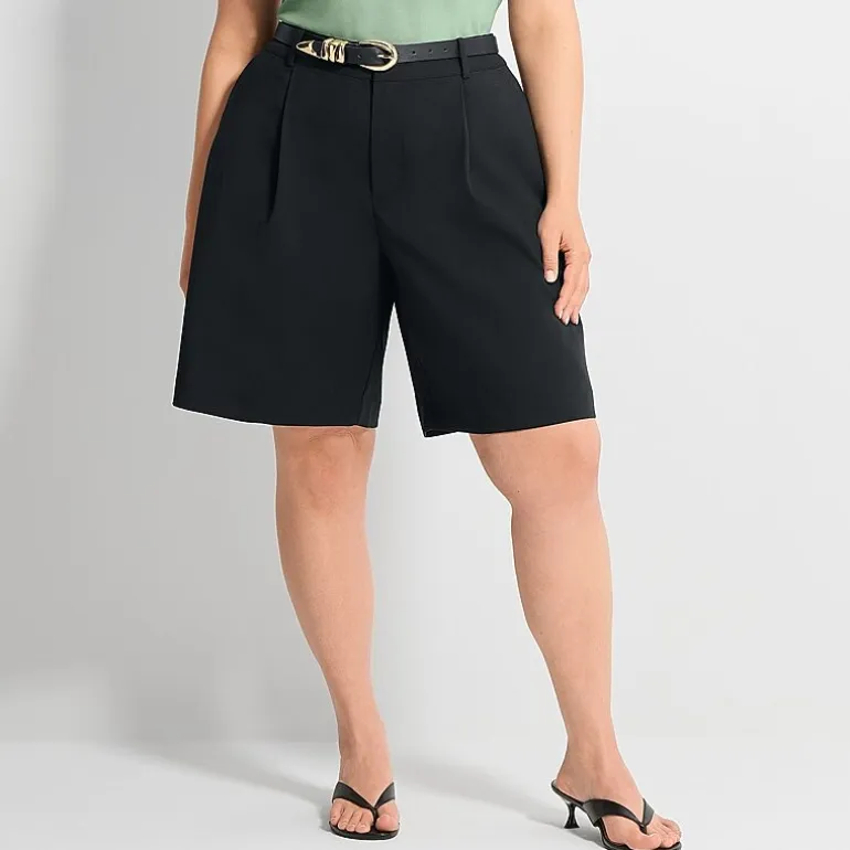 Ashley Graham Women's Plus Dressy Jort
