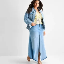 Ashley Graham Womens Plus Lightweight Jacket
