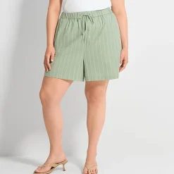 Ashley Graham Womens Plus Pull-On Short