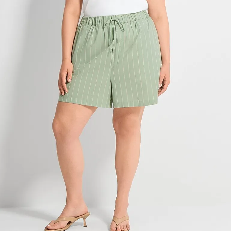 Ashley Graham Womens Plus Pull-On Short