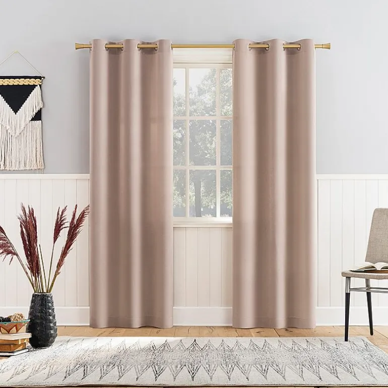 Athens Grommet Top Light-Filtering Set of 2 Curtain Panel
