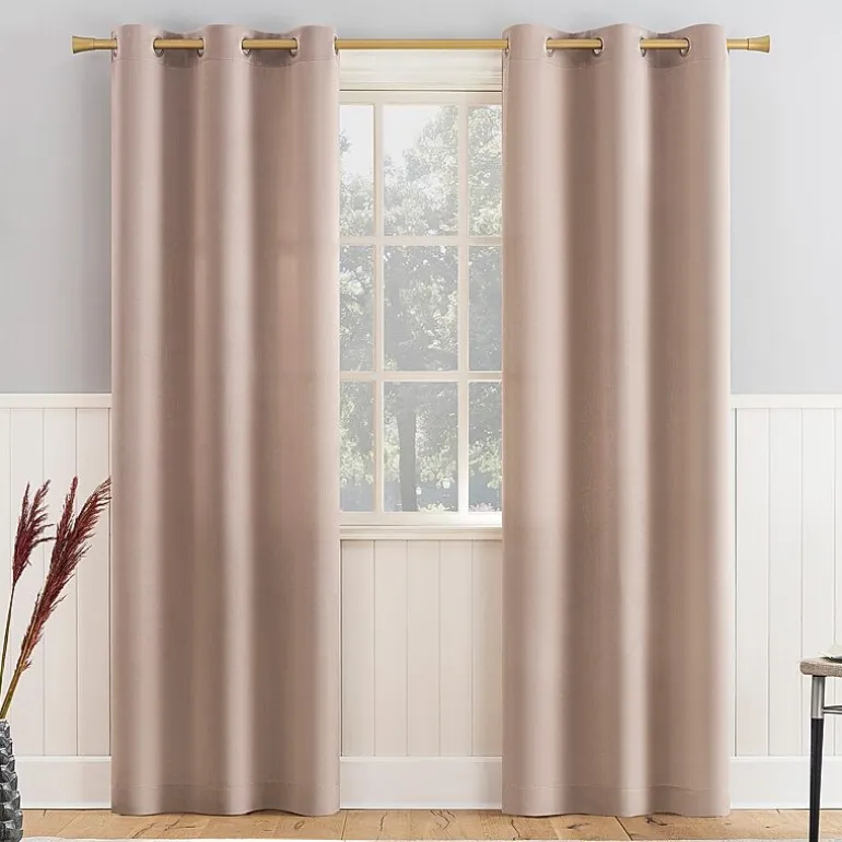 Athens Grommet Top Light-Filtering Set of 2 Curtain Panel