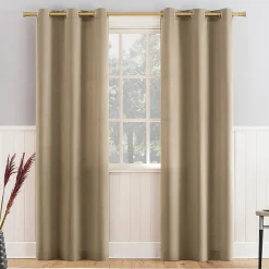 Athens Grommet Top Light-Filtering Set of 2 Curtain Panel