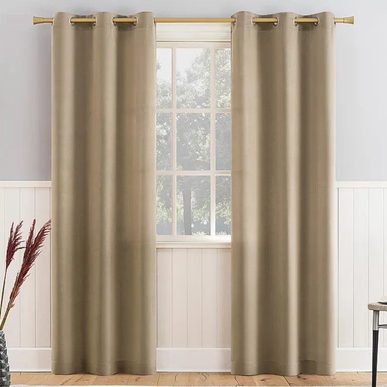 Athens Grommet Top Light-Filtering Set of 2 Curtain Panel