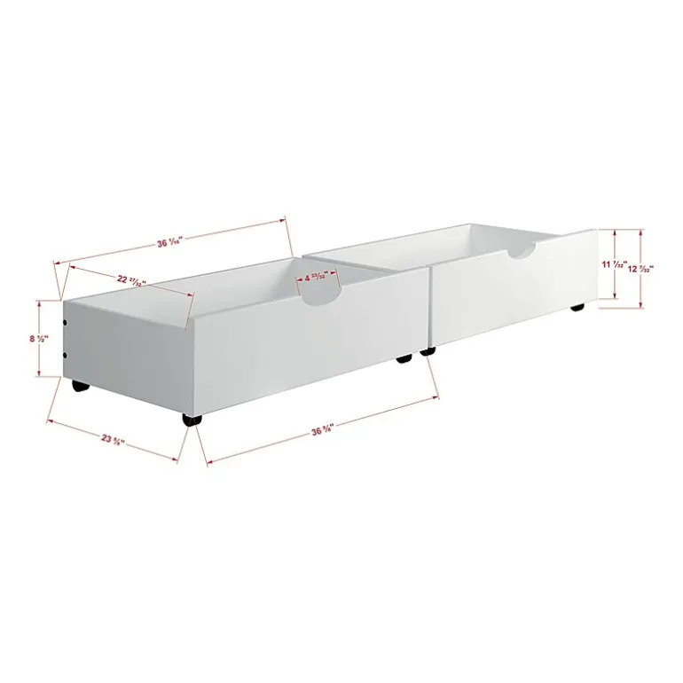 Austin Mission Twin over Full Bunk Bed with Dual Underbed Drawers