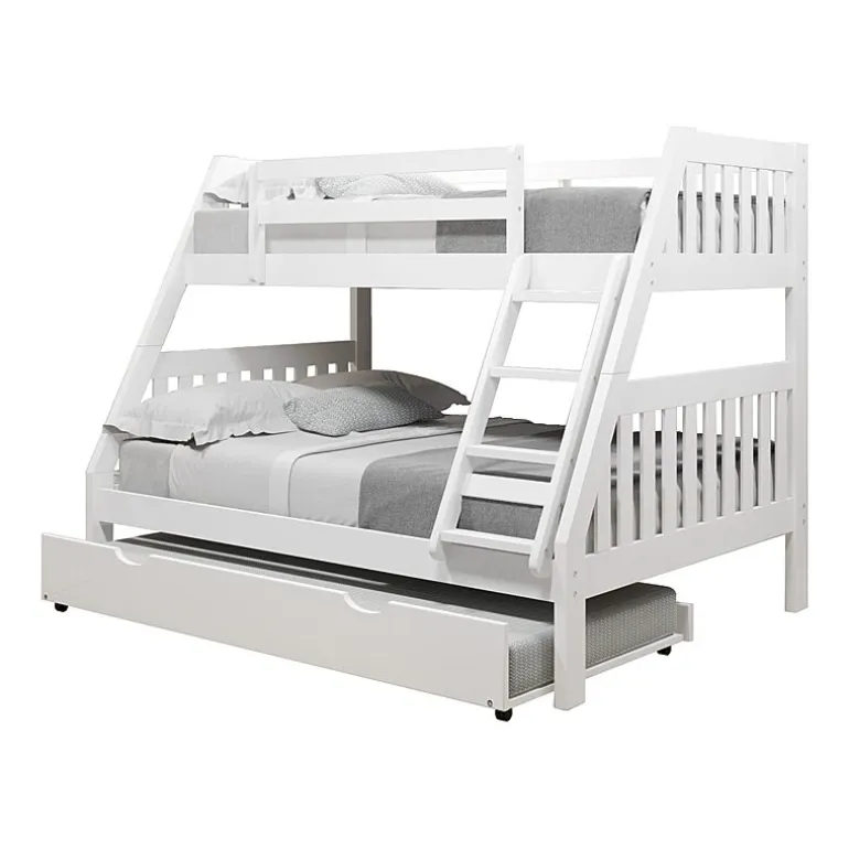 Austin Mission Twin over Full Bunk Bed with Twin Trundle