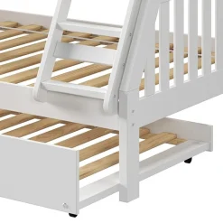 Austin Mission Twin over Full Bunk Bed with Twin Trundle