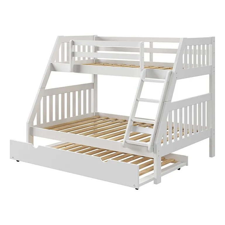 Austin Mission Twin over Full Bunk Bed with Twin Trundle