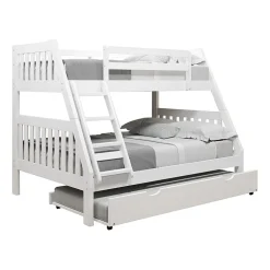 Austin Mission Twin over Full Bunk Bed with Twin Trundle