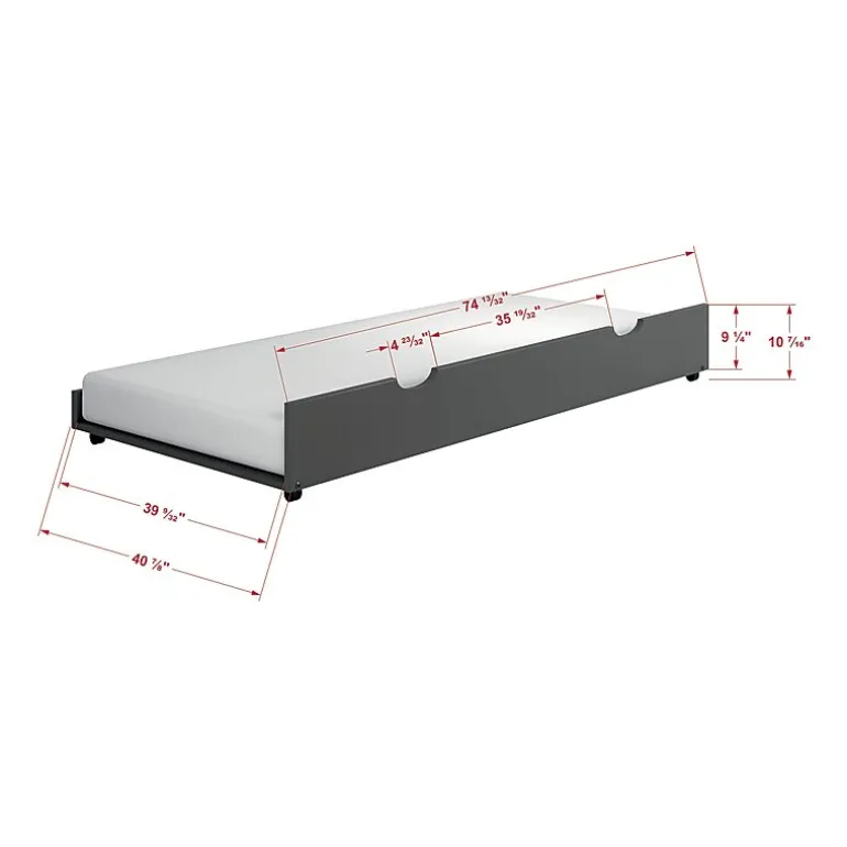 Austin Mission Twin over Twin Bunk Bed with Twin Trundle