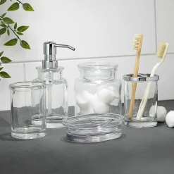 Avanti Cali Glass Bathroom Canister