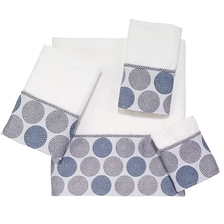 Avanti Dotted Circle Circles Bath Towel
