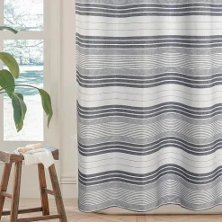 Awesome Home™ Beach Stripe Shower Curtain