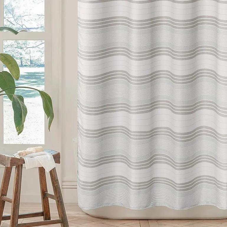 Awesome Home™ Beach Stripe Shower Curtain