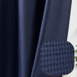 Awesome Home™ No Hook Embossed Snap-In Liner Shower Curtain