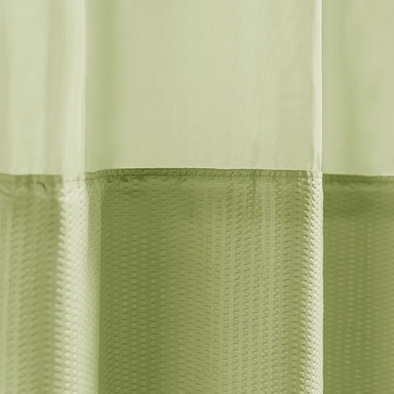 Awesome Home™ No Hook Embossed Snap-In Liner Shower Curtain