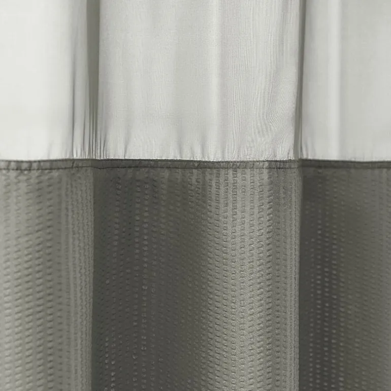 Awesome Home™ No Hook Embossed Snap-In Liner Shower Curtain