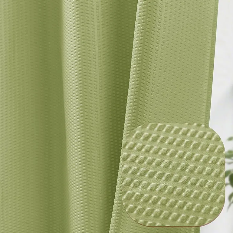 Awesome Home™ No Hook Embossed Snap-In Liner Shower Curtain