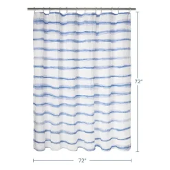 Awesome Home™ Wavy Stripe Recycled Shower Curtain