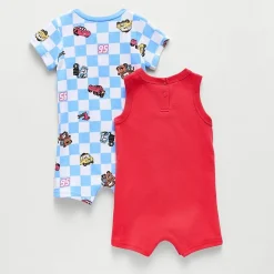 Baby Boys Cars Short Sleeve 2-pc. Romper