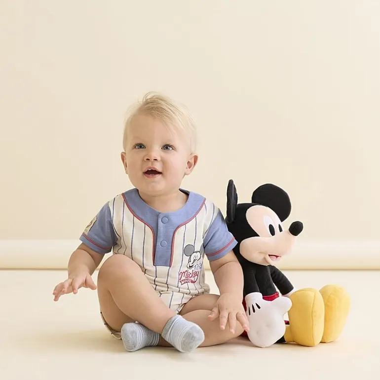 Baby Boys Mickey Mouse Short Sleeve 2-pc. Romper