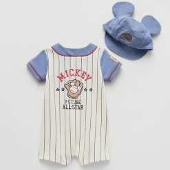 Baby Boys Mickey Mouse Short Sleeve 2-pc. Romper