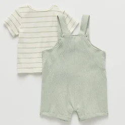Baby Boys Round Neck Short Sleeve Romper Set