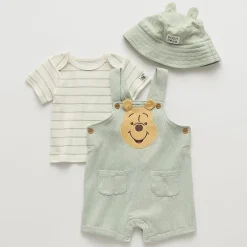 Baby Boys Round Neck Short Sleeve Romper Set